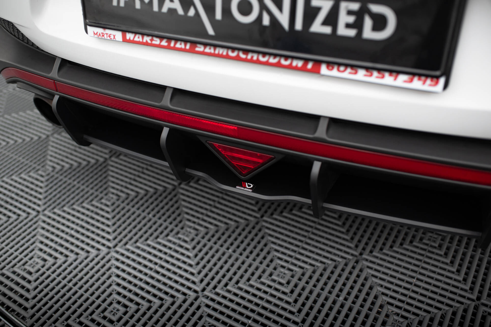 Street Pro Achter Diffuser Hyundai I30 N Fastback MK3 Maxton Glanzend zwart