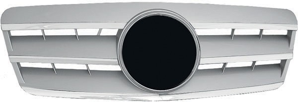 Radiator Grill COMPLEET DB W208 97-02 Chroom / ZILVERKLEUR