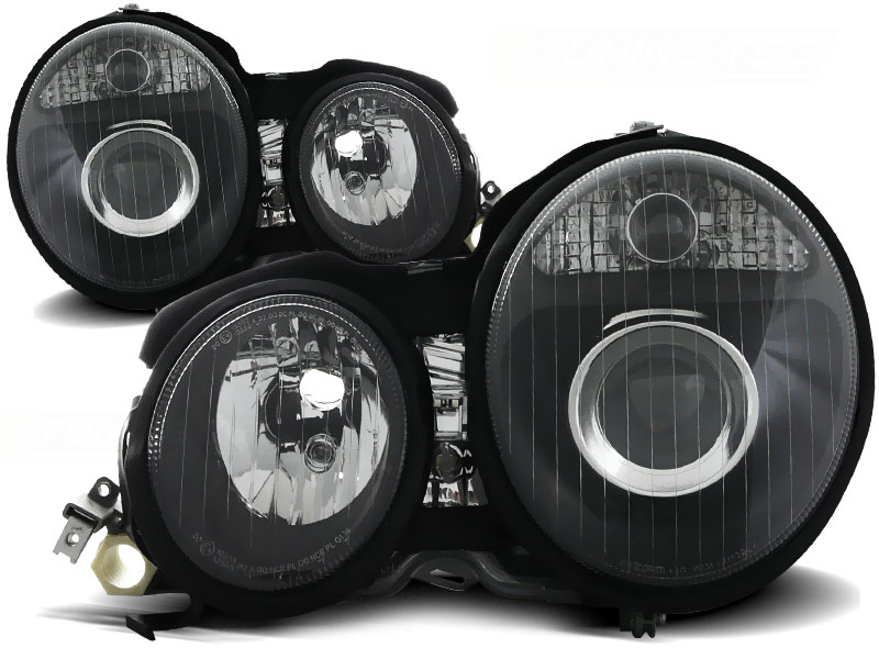 Faros Mercedes E-Class W210 95-98 negro para Xenon