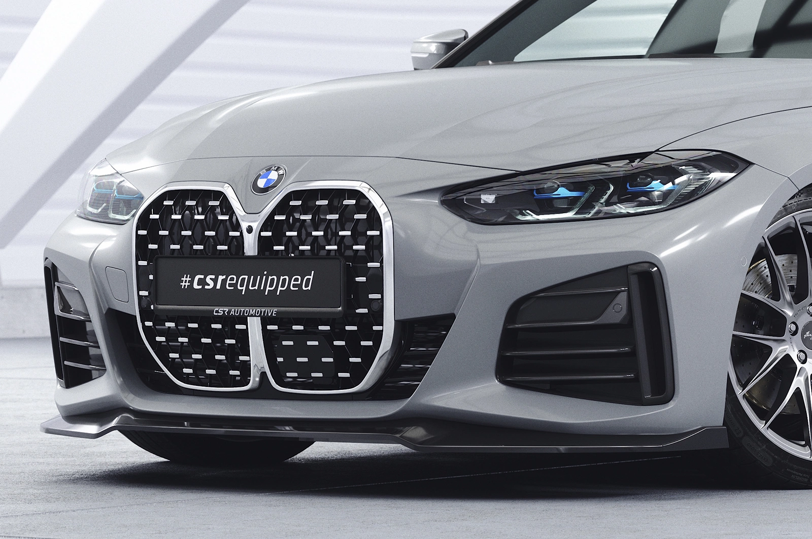 Voorspoiler BMW 4er (G26) / i4 M-Paket Glans Zwart (07/2020–)