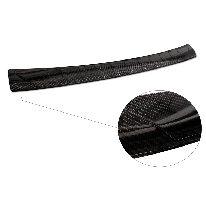 Echt 3D Carbon Achterbumperprotector  Mercedes C-Klasse Touring S206 2021- 'Ribs'