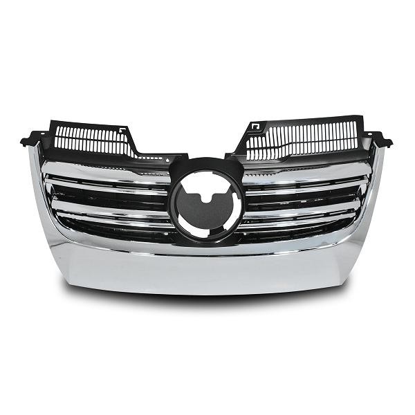 Sportgrill VW Golf V R Look Zwart/Chroom