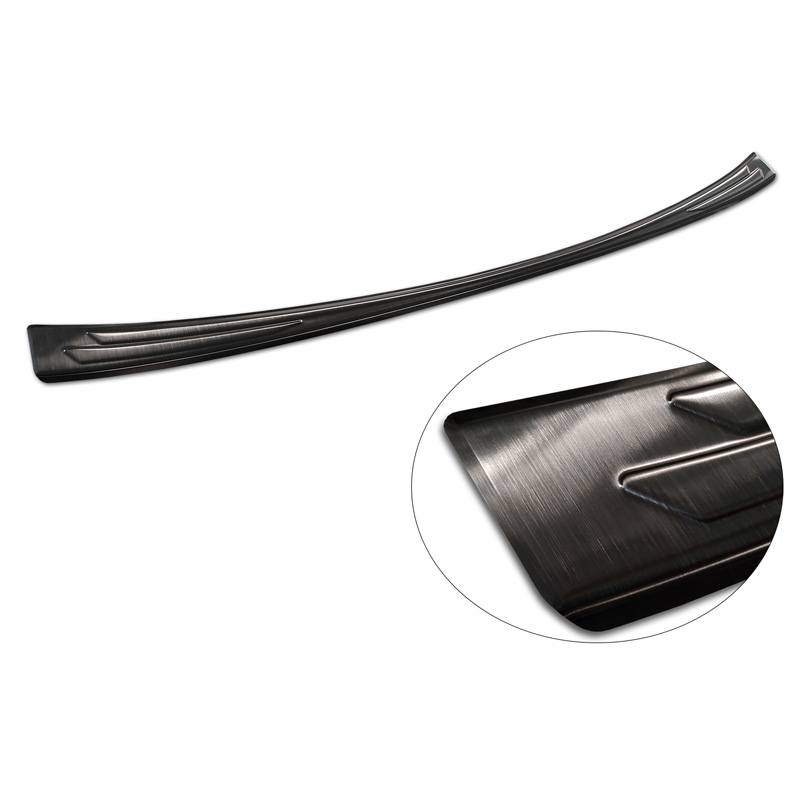Zwart RVS Achterbumperprotector  Lexus NX II 2021- 'Lines'