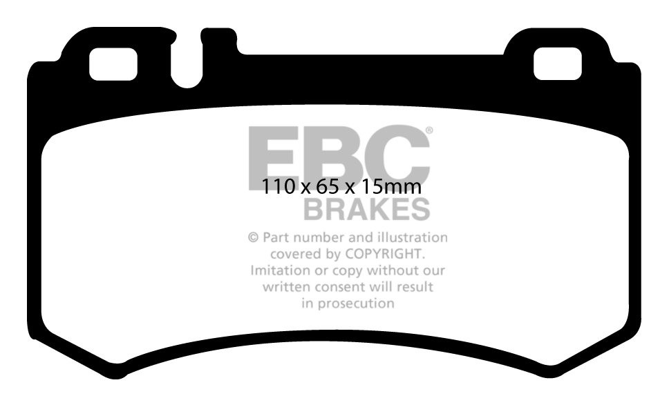 EBC Brakes MERCEDES SL-Class (R230) SL600 2003-2007 Remblokken a