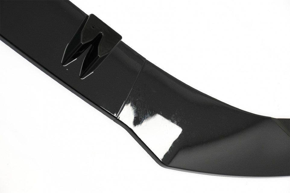 Voorspoiler Audi A6 C8 4K Glanzend Zwart