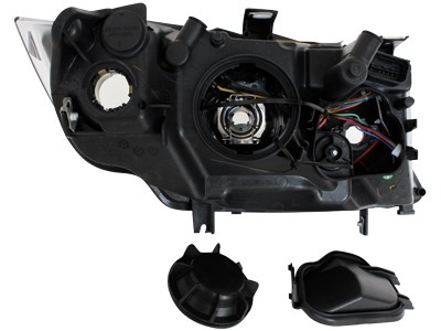 Faros BMW 3 serie E90 Angel Eyes negro