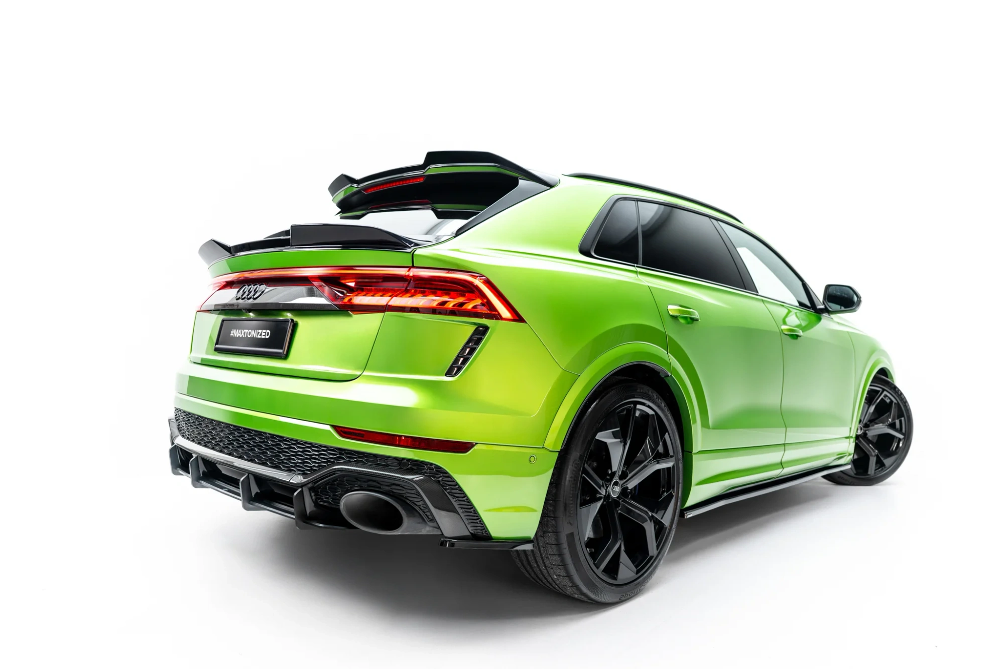 Onderste 3D Spoiler passend voor Audi Q8 / Q8 S-Line / SQ8 / RSQ8 Glans Zwart – Maxton Design