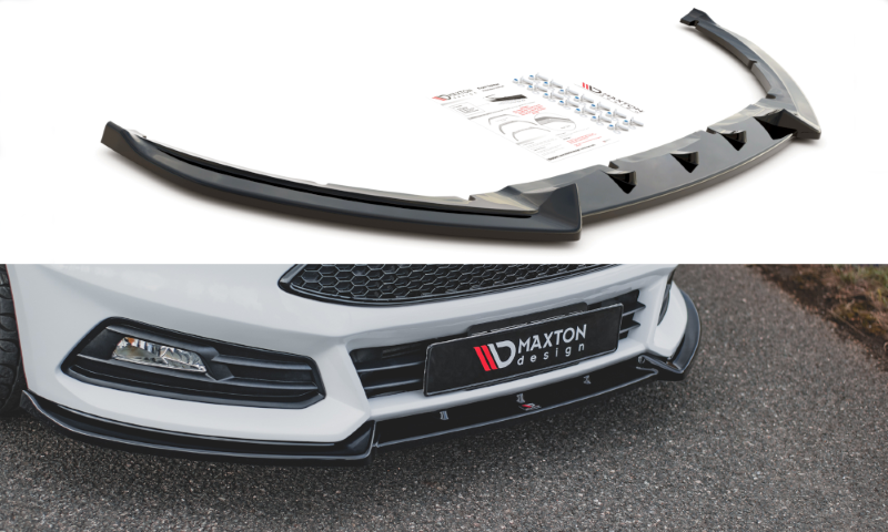 Voorspoiler Ford Focus ST Mk3 FL V.4 Glanzend Zwart