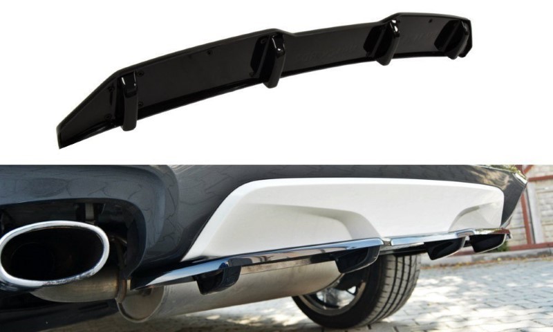Centrale Achterspoiler BMW X4 M-Pack (met verticale bar)Glanzend Zwart
