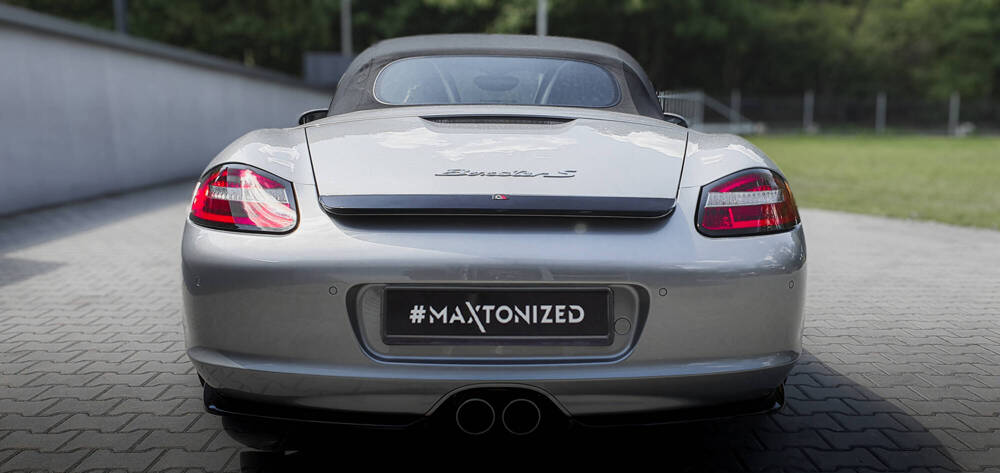 Zijdiffuser Porsche Boxster 987 Maxton Glans Zwart
