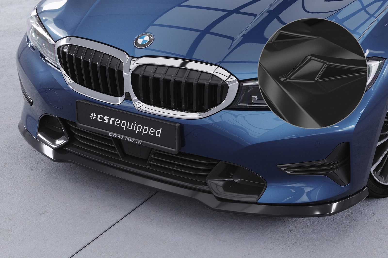 Voorspoiler BMW 3er (G20/G21) Limousine en Touring Glans Zwart – CSR Automotive