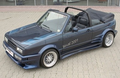 Zijskirts Breedversie l VW Golf I Polyester Rieger