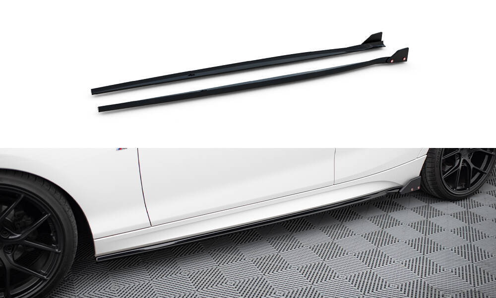 Zijskirts V.4 + Flaps BMW 1 M-pack / M140i F20 Facelift