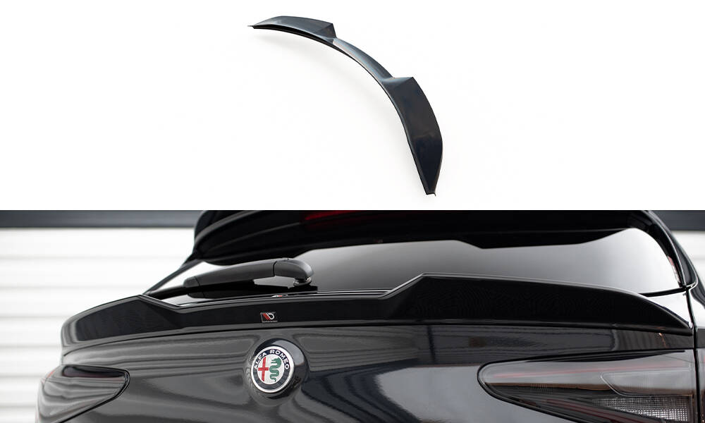 Spoiler Alfa Romeo Stelvio Quadrifoglio Maxton Glans Zwart
