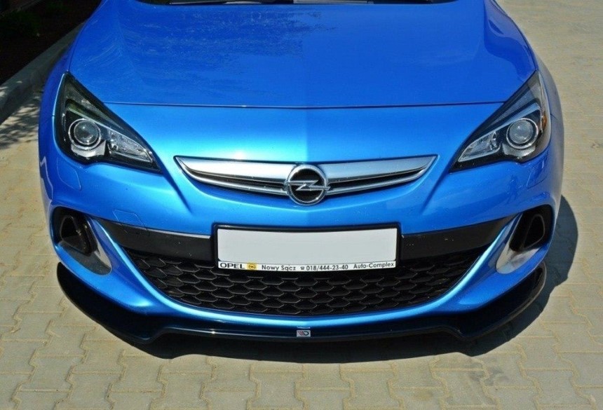 Voorspoiler Opel Astra J OPC/VXR Maxton Design glans zwart V.2