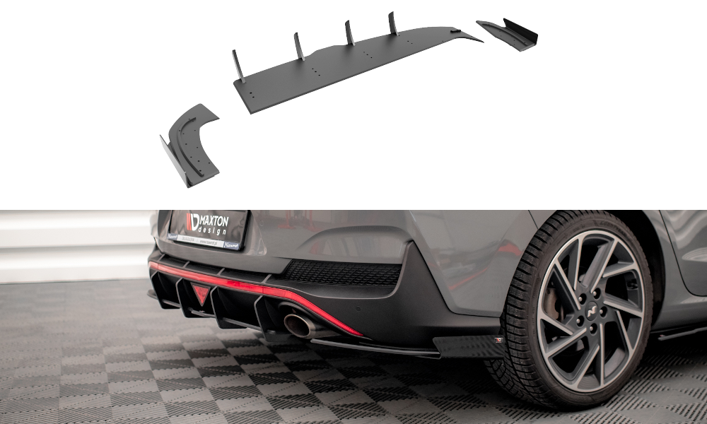 Diffuser Hyundai i30 Fastback N-Line Facelift Maxton+ Flaps