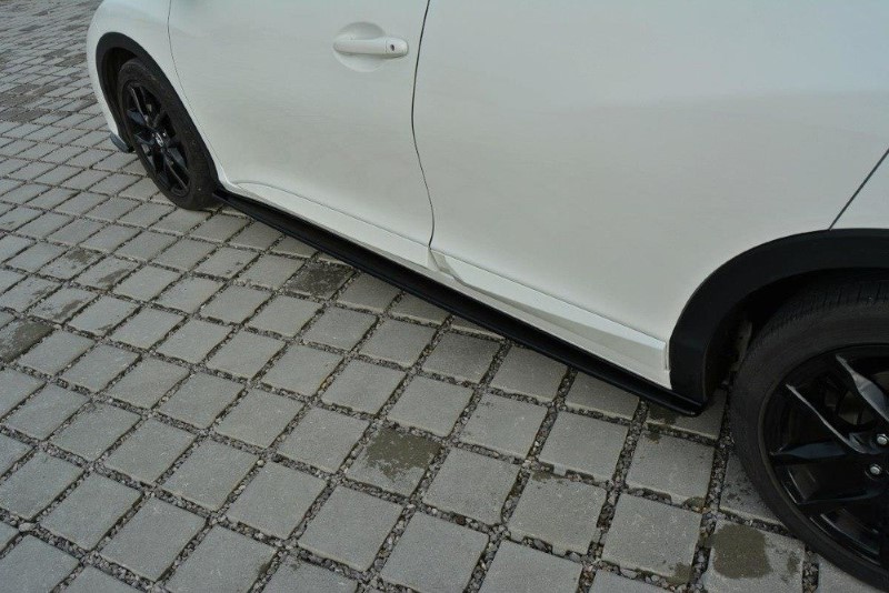 Zijskirts Diffusers Honda Civic Mk9 Facelift Glanzend Zwart