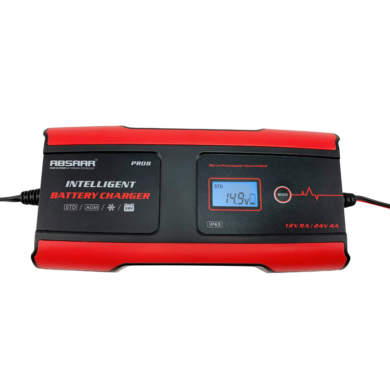 Absaar Pro 8.0 Acculader 12/24V 8A