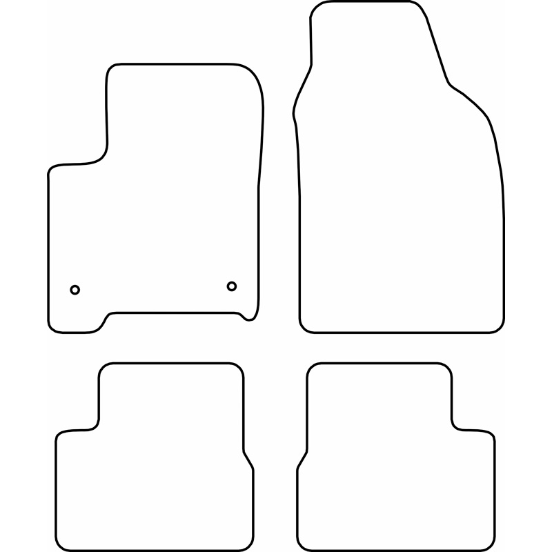 Automatten Velours  Fiat 500 Hybrid 2026-