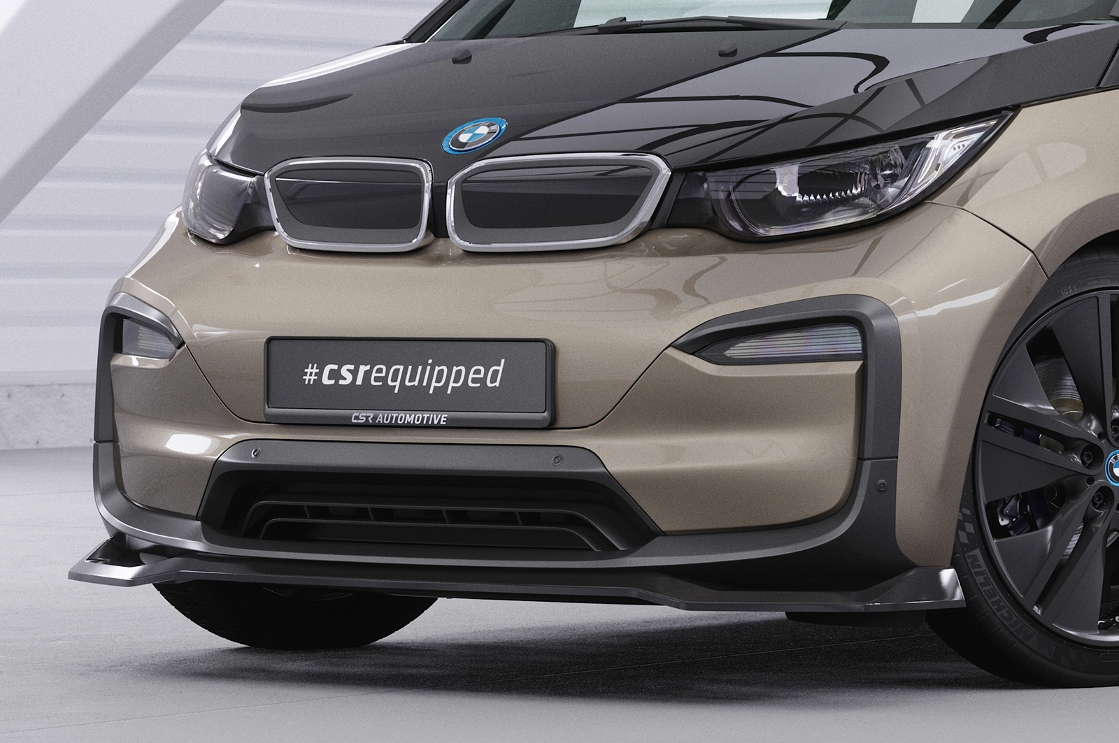 Voorspoiler BMW i3 Glans Zwart (2017–) CSR
