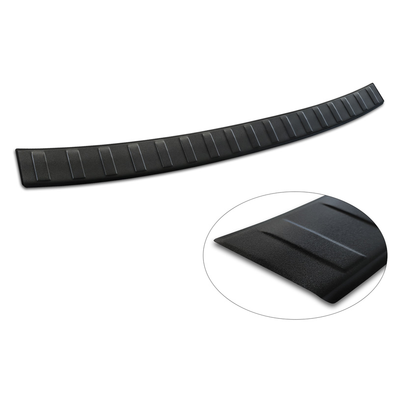 Matzwart RVS Achterbumperprotector  Audi A4 Avant S-Line 2015-2019 & Facelift 2019- 'Ribs'