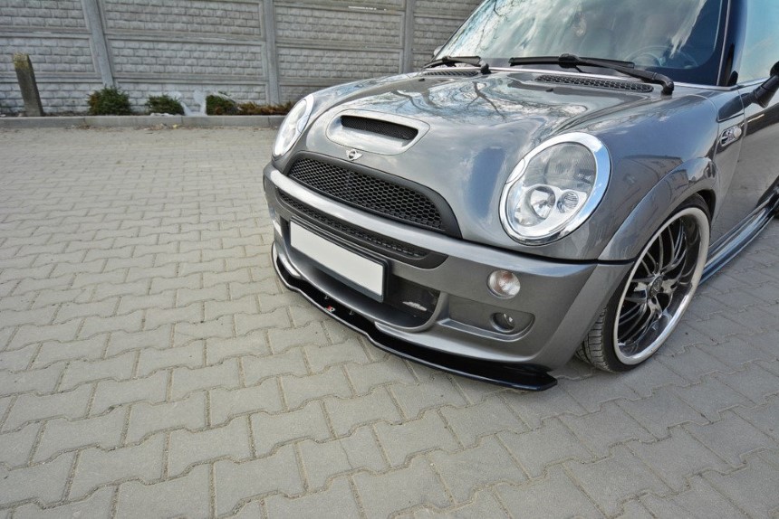 Voorspoiler Mini Cooper R53 Maxton Design glans zwart