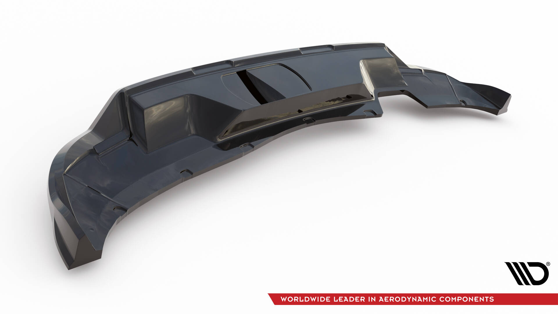 Achter Diffuser Skoda Kamiq Monte Carlo MK1 Facelift Maxton Glanzend zwart