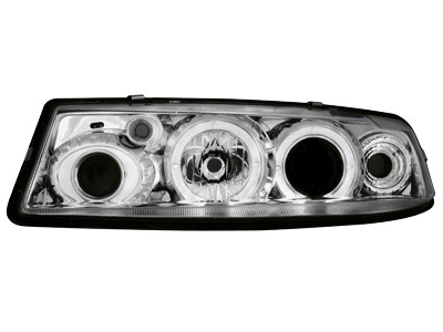 Faros Opel Calibra Angel Eyes cromo