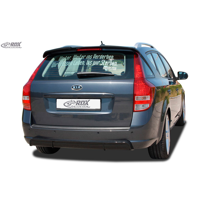 Achterskirt 'Diffusor'  Kia Cee'd ED SW 2007-2012 (ABS zwart glanzend)