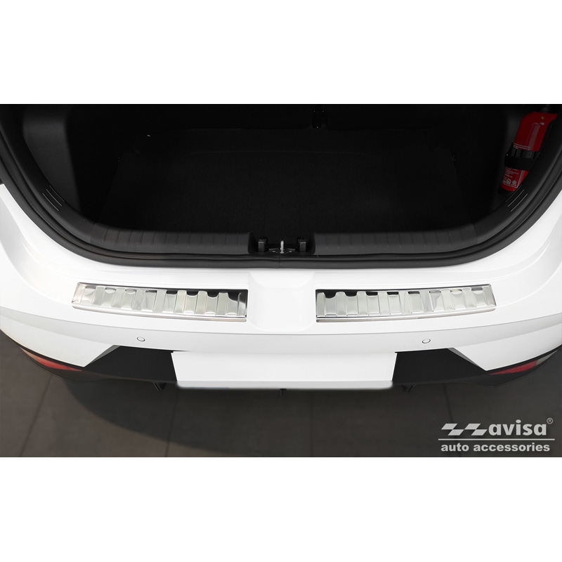 RVS Achterbumperprotector  Hyundai i20 III 5 deurs 2020-2023 & FL 2023- 'Ribs' (2-delig)