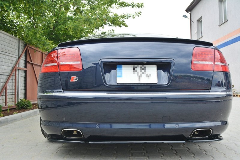 Diffuser Audi A8 D3 (Zonder Verticale Bar) Maxton Glanzend Zwart