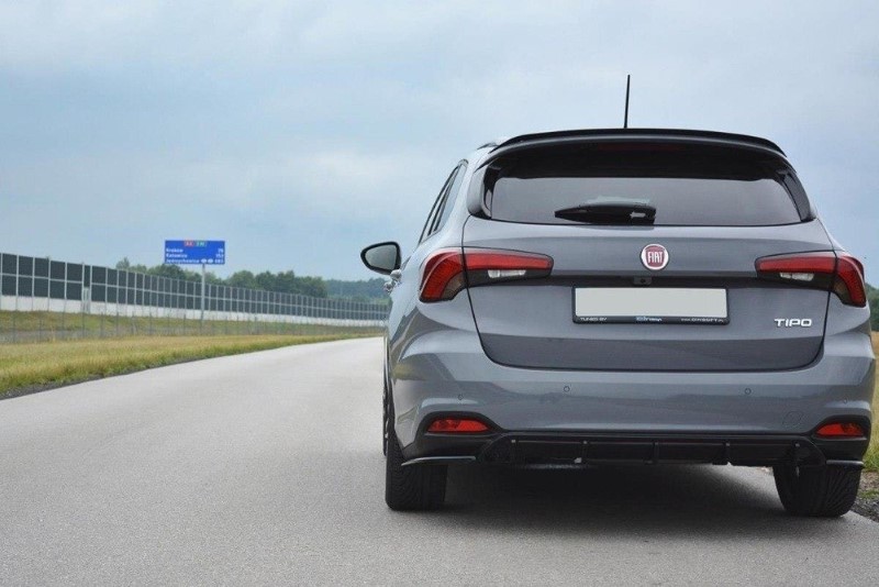Achterzij Spoilers Fiat Tipo S-Design Glanzend Zwart