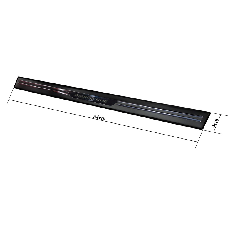Avisa Universele Instaplijsten 'Shadow Premium' Aluminium/Zwart - 2-Delig - 54 x 4 cm