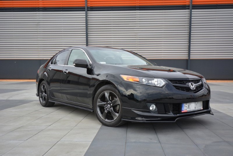 Zijskirts Diffusers Honda Accord MK.8 (Cu-Series) Preface Sedan Glanzend Zwart