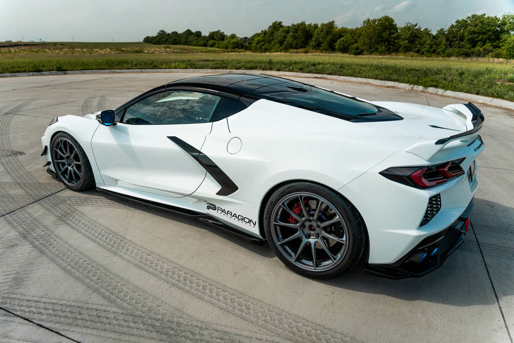 Zijskirts Chevrolet Corvette C8 Maxton Glans Zwart