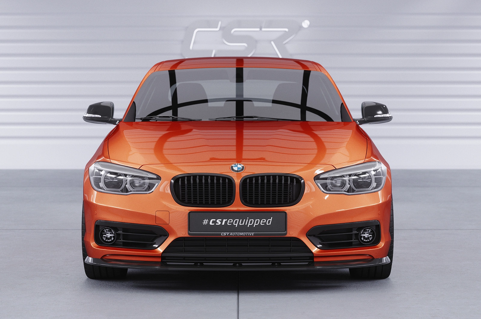 Voorspoiler BMW 1er F20/F21 LCI glans zwart – 01/2015–06/2019
