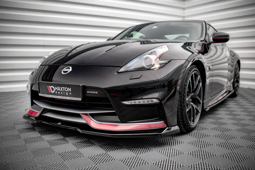 Voorspoiler V.1 Nissan Nismo 370Z Maxton Glans Zwart