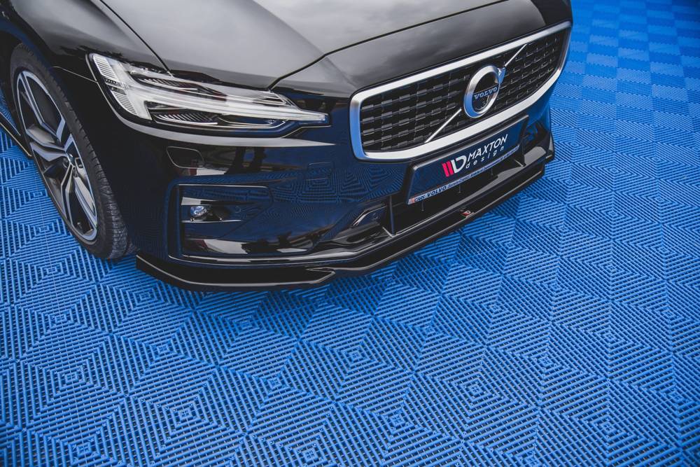 Voorspoiler V.2 Volvo S60/V60 R-Design Mk3 Glans zwart