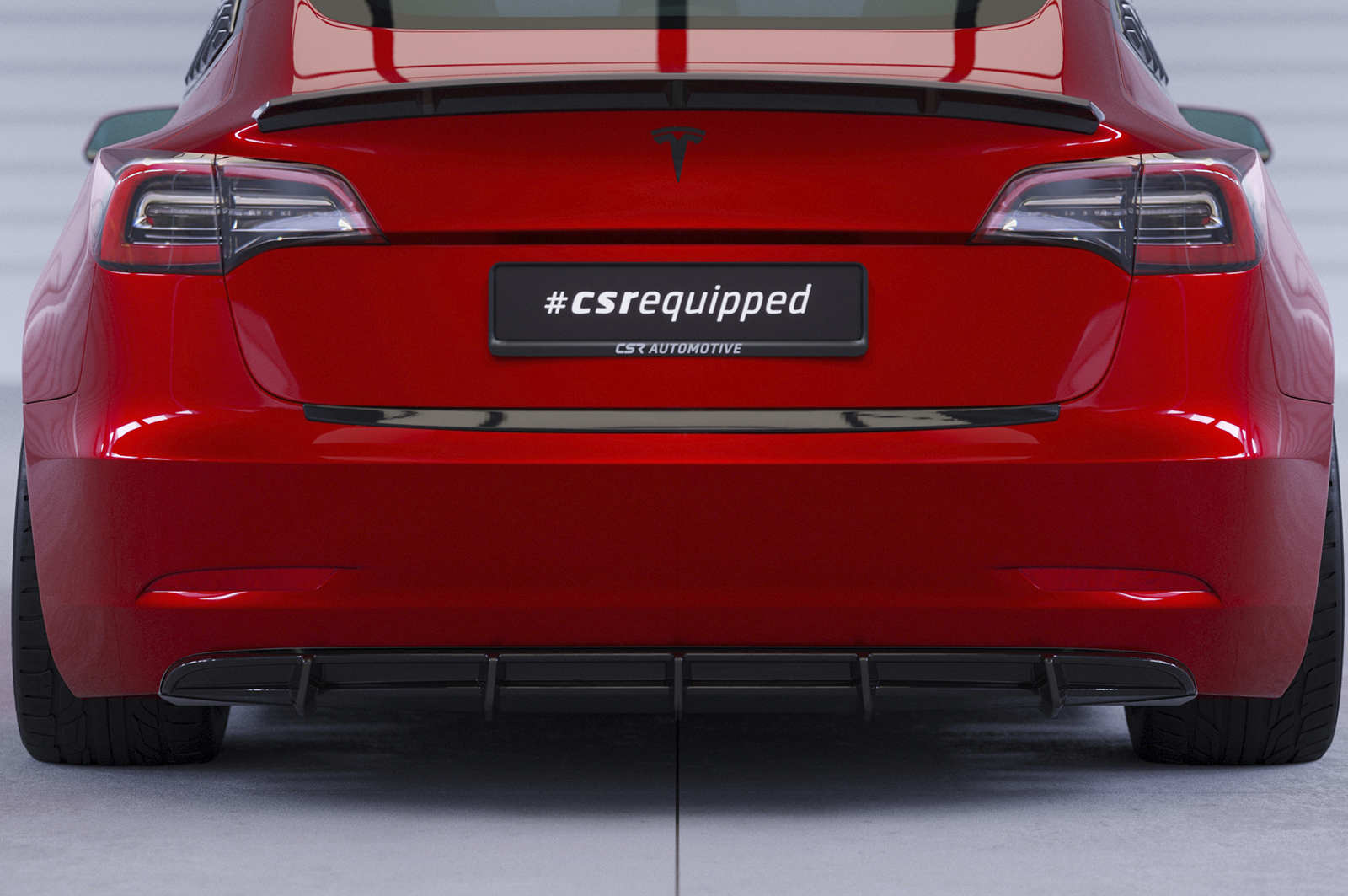 Diffuser Tesla Model 3 CSR Glans Zwart