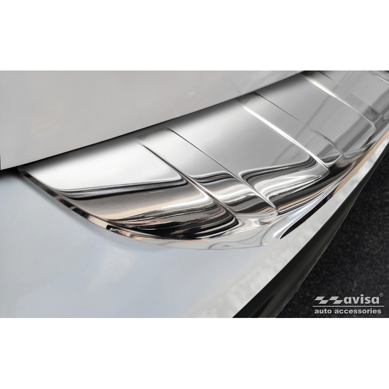 Chroom RVS Achterbumperprotector  Mercedes GLB (X247) incl. AMG 2019- 'Ribs'