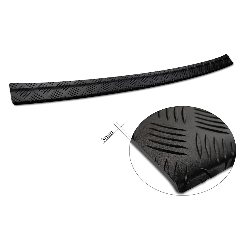 Matzwart Aluminium Achterbumperprotector  Toyota Highlander IV (XU70) 2020- 'Riffled Plate'