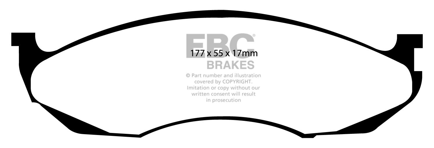 EBC Brakes OPEL Omega A 3.6 Twin Turbo (Lotus) 90-94 Remblokken