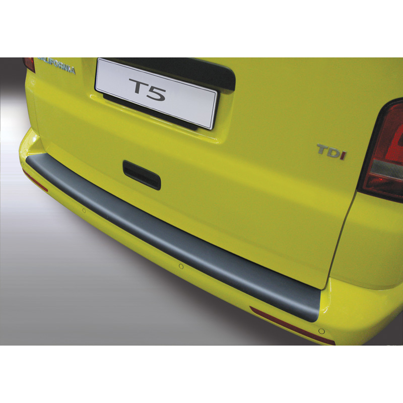 ABS Achterbumper beschermlijst  Volkswagen T5 Caravelle 2012-2015 (voor gespoten bumpers) Zwart