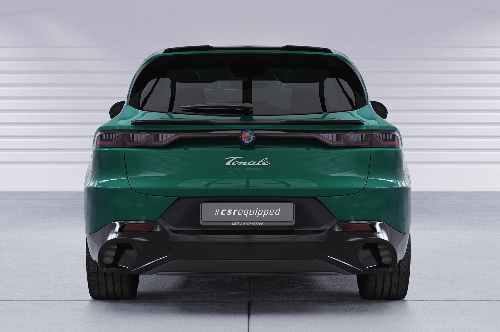 Achterspoiler Alfa Romeo Tonale glans zwart