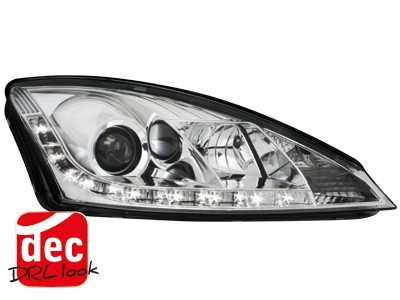 Faros Ford Focus 01-04 Los ojos del Diablo Dayline 2 cromo