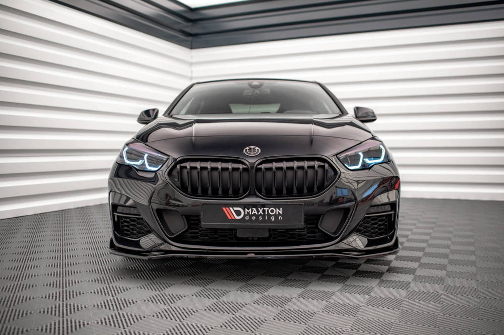 Voorspoiler V.3 BMW 2 Serie F44 Gran Coupe M pakket Maxton Glans Zwart