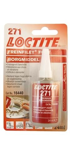 Loctite 229311 Borgmiddel hoog (rood) 24ml