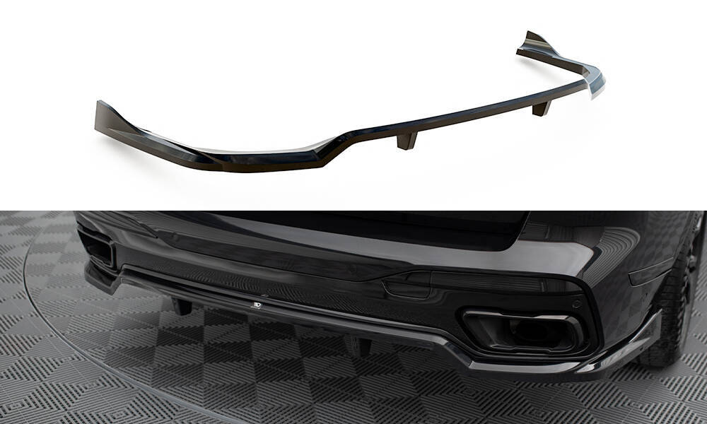 Diffuser BMW X7 M-Pack G07 FL Maxton Glans Zwart