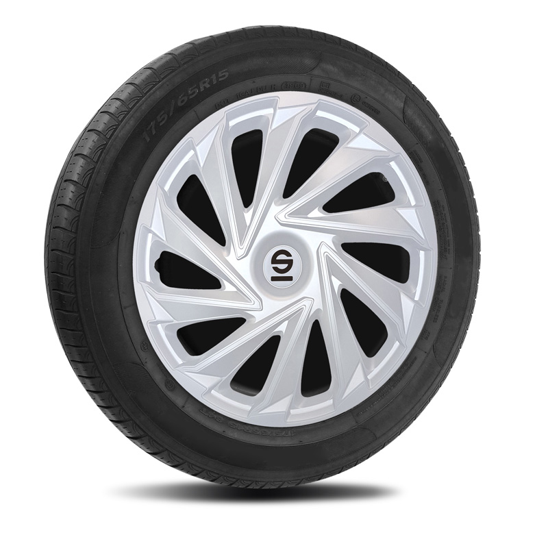 Sparco Wieldoppen Varese - 14-inch - Zilver - Set van 4 stuks