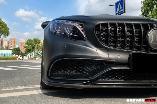 Mercedes Benz C217 S63/S65 AMG Coupe Carbon Fiber Voorbumper Lijst 2014-2017